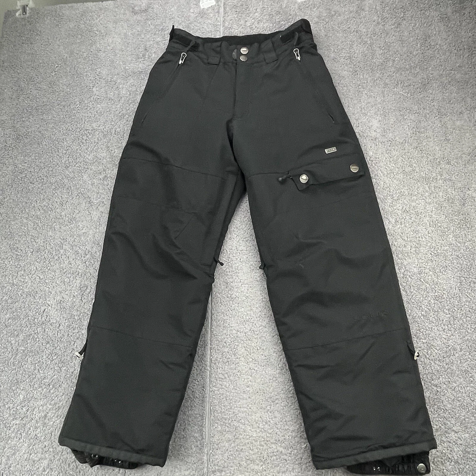 Venture Liquid Womens Snow Pants Snowboard Ski Size Medium Black 27x25 Insulated
