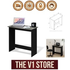 Stylish Rectangular Computer Desk with Rounded Edges - 31.3" Wide  Sturdy