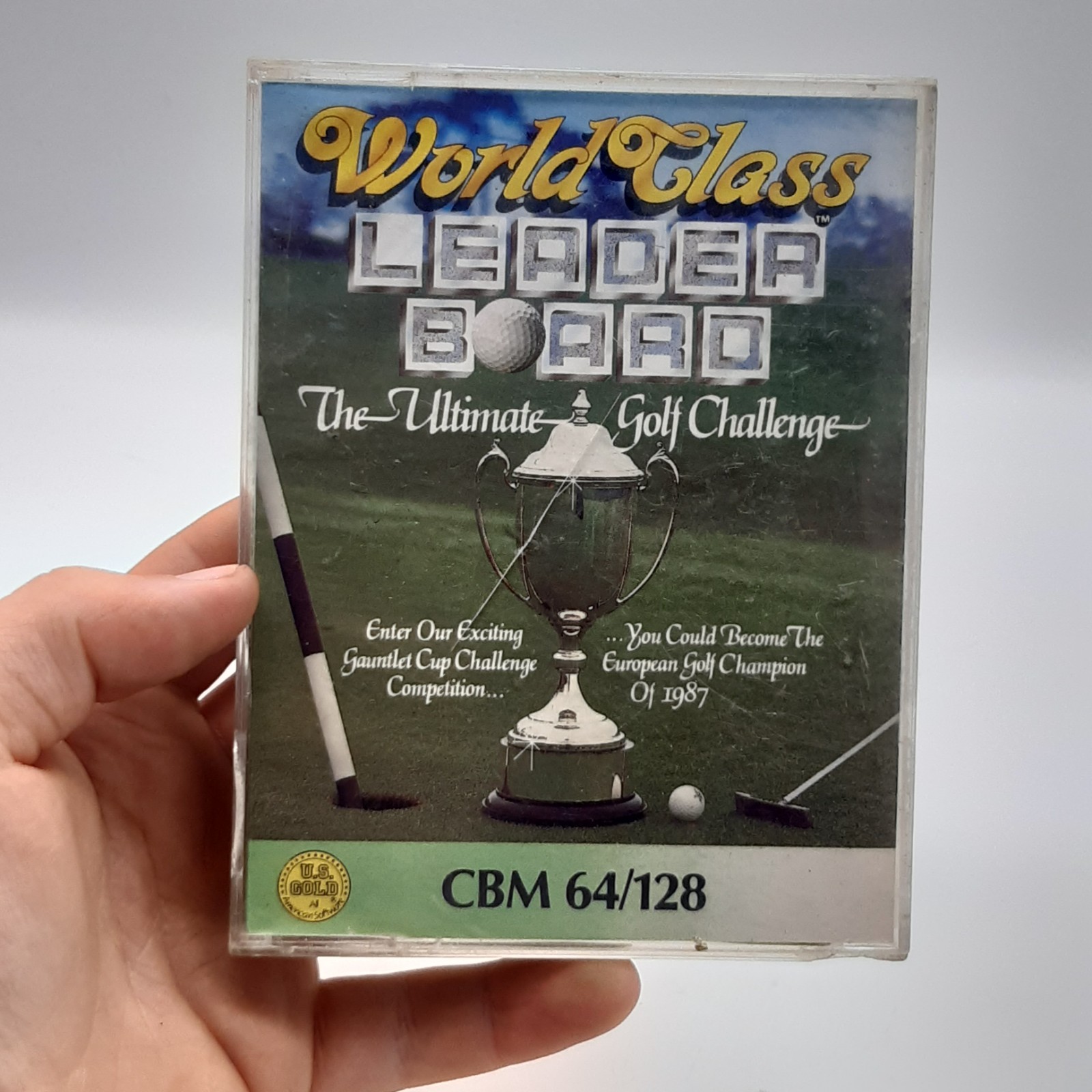 World Class Leader Board Golf - Commodore 64/128 C64 CBM - Cassette Tape 1987