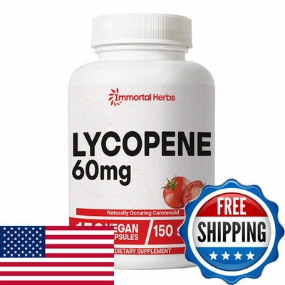 Immortal Herbs Lycopene Supplement For Men 60Mg 120 Capsules Natural Tomato