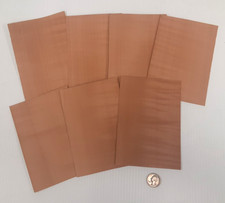 1 Lot Of 7pcs Figured Pearwood Raw Veneer Shorts, Lot #9724