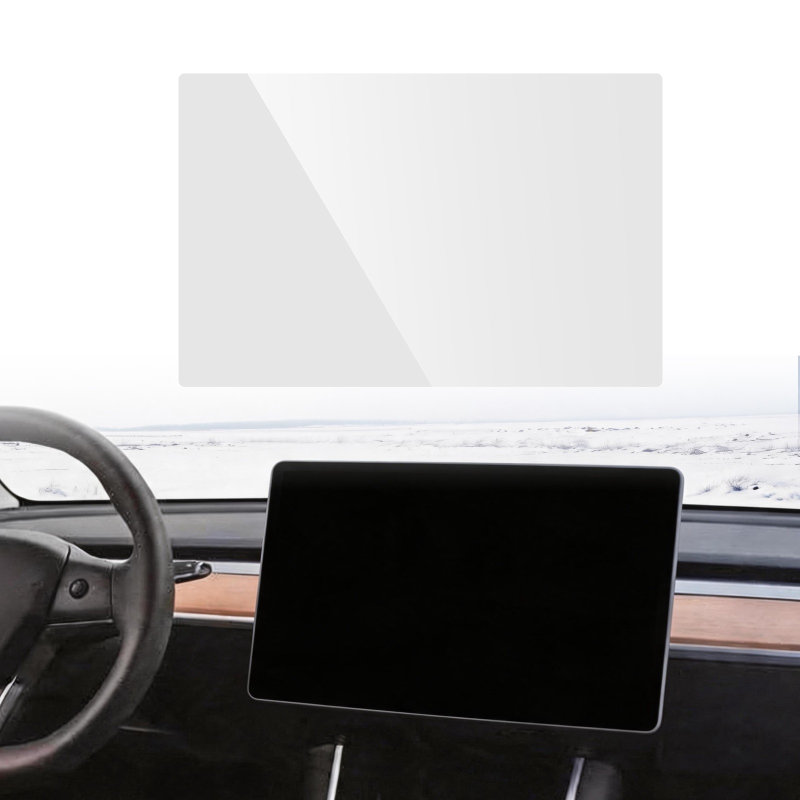For Tesla Model Y 2020-2025 15" Dash Screen Protector 1Set Screen Protector