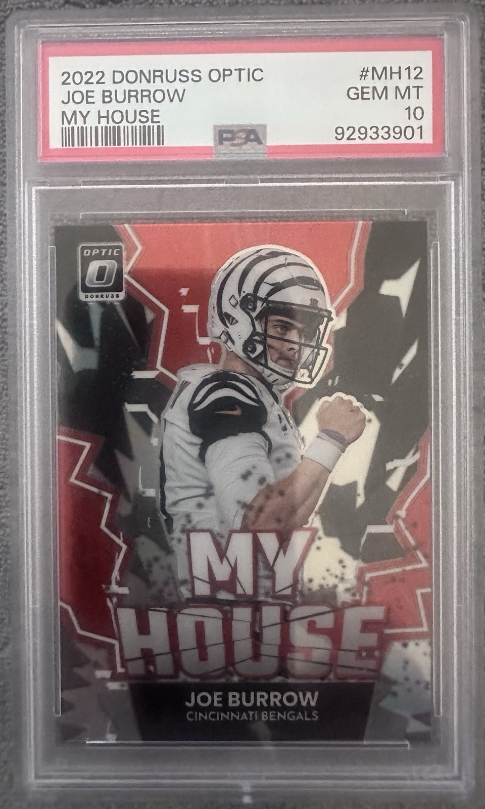 2022 Donruss Optic Joe Burrow MY HOUSE #MH12 PSA 10
