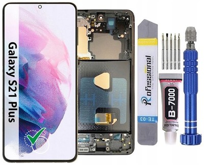 Original OLED HD Display Für Samsung S21 Plus G996 mit Fingerprint + Rahmen