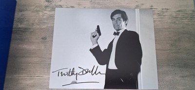 SELTEN TIMOTHY DALTON JAMES BOND SIGNED 10 X 8 HANDSIGNIERTES FOTO LEGENDE..ECHT