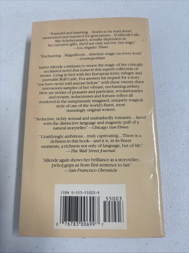 The Stories of Eva Luna - Paperback By Isabel Allende - - Picture 2 of 4