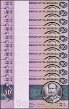 Brazil 50 Cruzeiros, 1980 ND, P-194c, UNC X 10 PCS