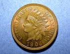 1904 Indian Cent  Near Gem BU Red/Brown
