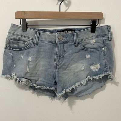 VTG Y2K Express Shorts Size 6 Low rise Micro Mini Booty Daisy Dukes Coquette