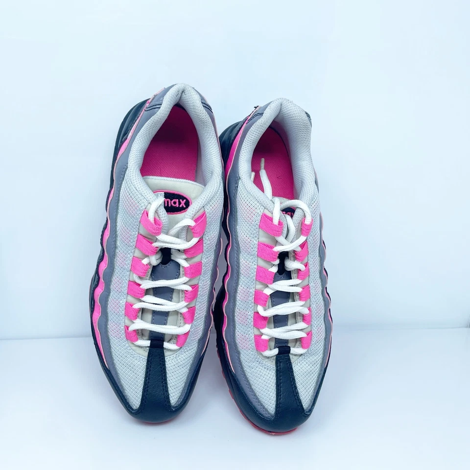 Nike Girls Air Max 95 905348-030 White Casual Shoes Sneakers Size 6.5Y - Image 4 of 4