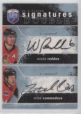2007 Be a Player Signatures Double Wade Redden Mike Commodore #2S-RC Auto 1e15