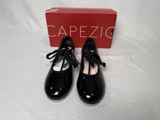 NEW In Box Capezio N625C Girls Size 1M Jr. Tyette Black Tele Tone Tap Shoes