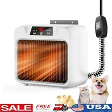 Dog House Heater 300W 600W Wall Mount Floor Mount Chew Proof Cord Safe New