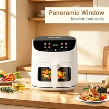 6.8QT Air Fryer with Digital Controls in White or Black
