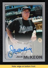 2019 Archives Fan Favorite 2001 Design Silver 5/99 Jack McKeon Auto READ 05if