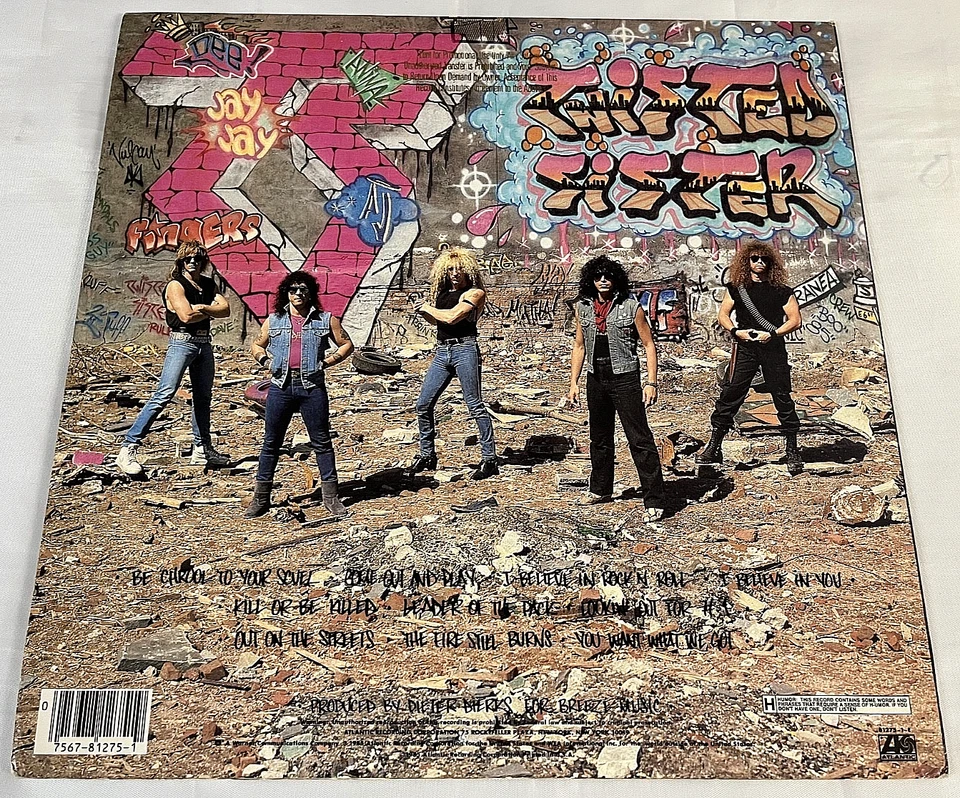 Twisted Sister "Come Out To Play" PROMO LP Vinyl Pop Up Cover Insert Order Form - Imagem 4 de 4