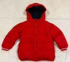 GAP - Kids/Baby - Red Insulated Puffer Jacket w Fleece Lined Hood - Size 4 Years