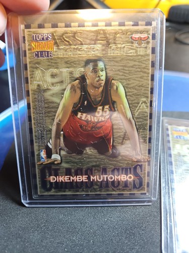 1996-97 Topps Stadium Club Atomic Refractor - Class Acts #CA 10 Iverson/Mutombo - Picture 6 of 7