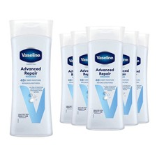 6 x Vaseline Intensive Care Advanced Repair Unscented Body Lotion 200ml