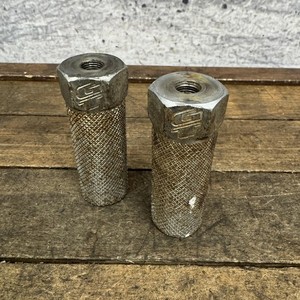 Vintage GT BMX Steel Axle Pegs Pair 3/8 26T Silver 80s 90s Old School Freestyle