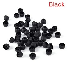 Black 50PCS Silicone Ear Tips Replacement Ear Pads Covers for Headphones