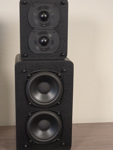 Vintage Miller & Kreisel M&K S-1B Satellite Speakers Original 1980s - PAIR BLACK - Picture 6 of 23