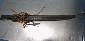 Vintage La Marca Corneta Machete Marca - 29" - Leather Sheath - NO.808