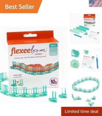 Flexee Loom Links Bitty, Fine Gauge, for Extra Thin Yarn, 72 Links, 148 pegs