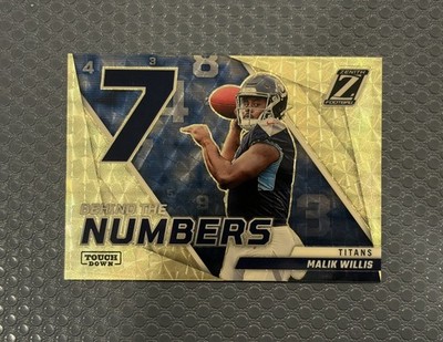 Malik Willis 2022 Zenith GOLD VINYL 1/1 Rookie RC Behind The Numbers 1 OF 1 