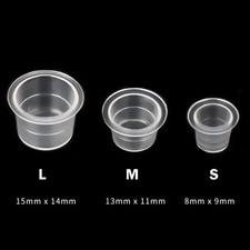 100PCS Small Medium Big Disposable Plastic Microblading Tattoo Ink Cup Pigment
