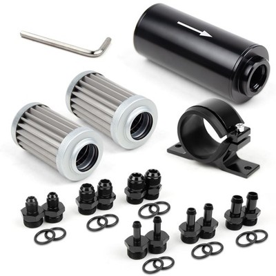 Filter 10 Micron Inline 6AN 8AN 10AN Adapter 15pcs MDLQ10WMJT Fuel Medoon Barb