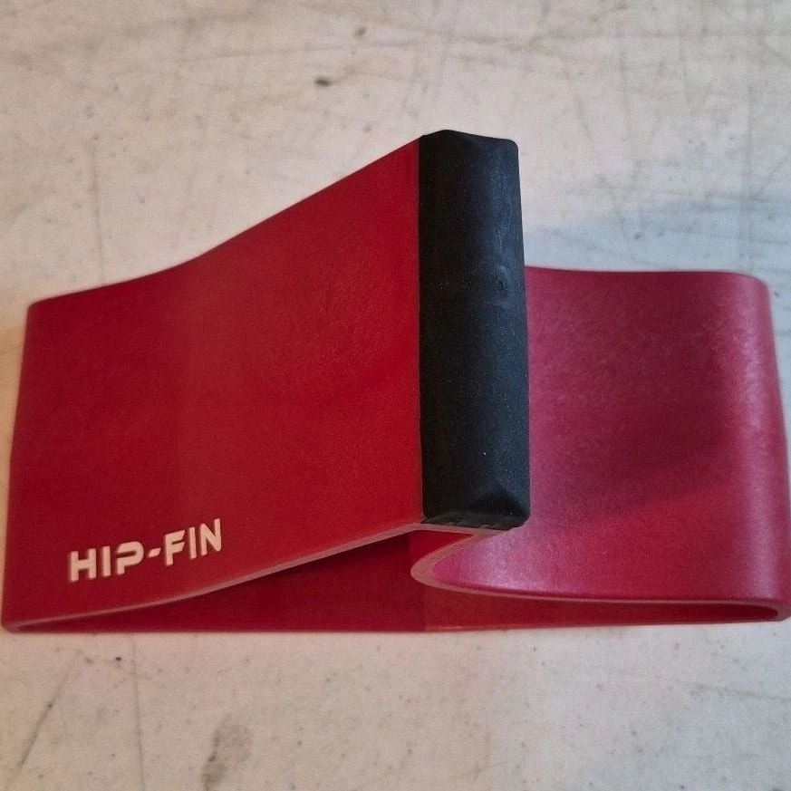 Hip-Fin Red Resistance Band Exercise Equipment for Hip and Glute Workouts