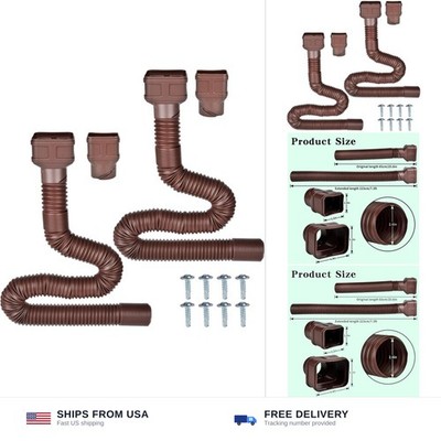 7ft Long Gutter Downspout Extensions, Outer diameter 3'' Gutter Extensions for...