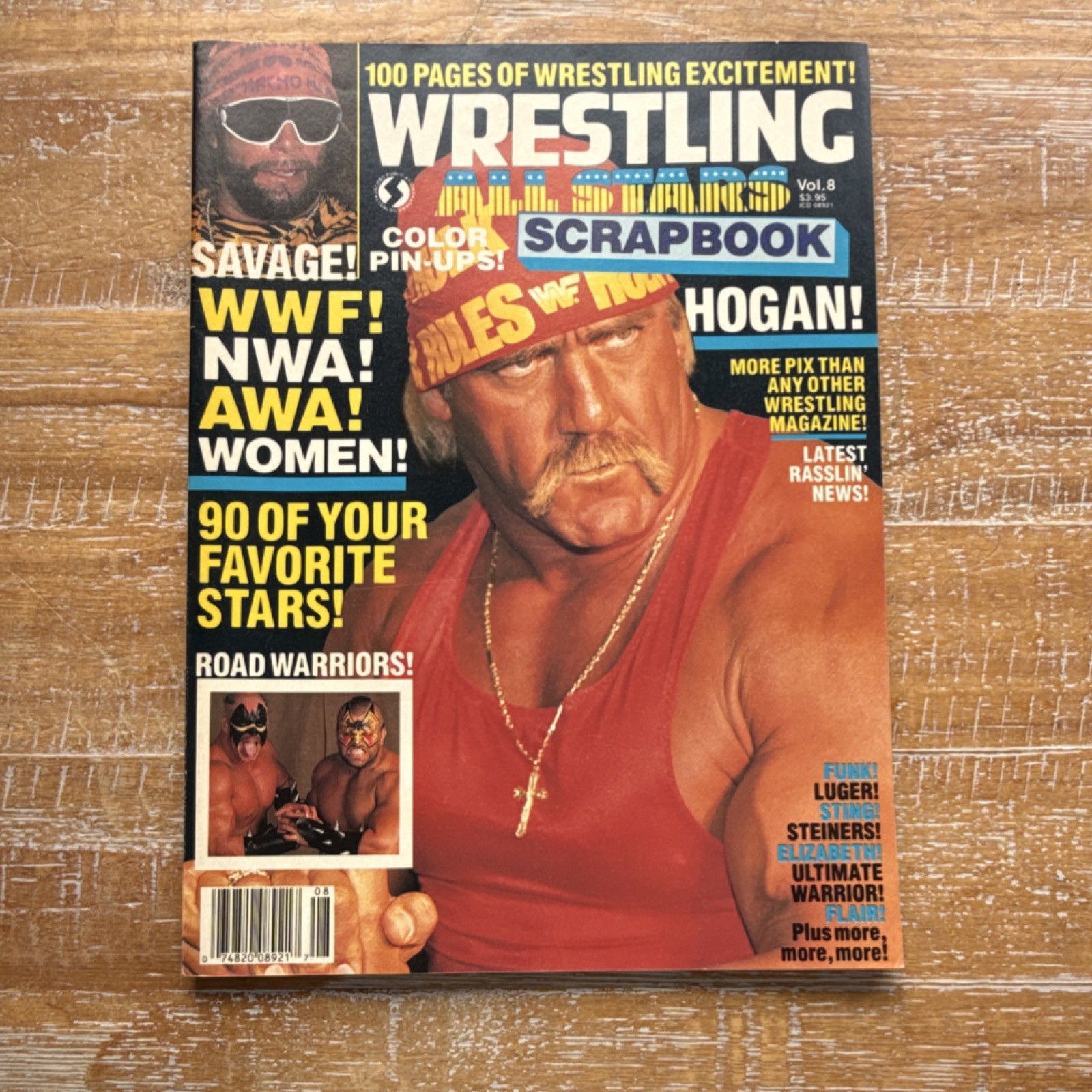 Wrestling All Stars Magazine Vol. 8 October 1989 WWF NWA AWA Women Color Pin-Ups