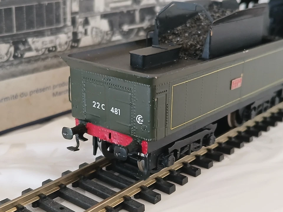 RARE / KIT monté DJH vapeur 231 D pacific ouest tender 22C monté par professionn - Photo 4/4