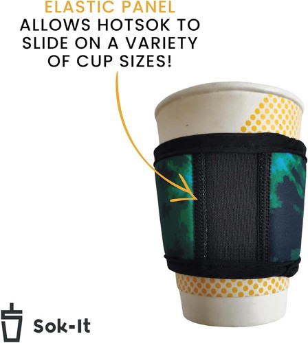 Sok It Neoprene Reusable Insulated Hot Cup Sleeve Minnesota Wild NHL NWT - Afbeelding 4 van 6