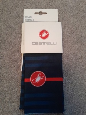 Castelli Cycling Light Warm Head Thingy Buff Cap Halswärmer Navy Road Gravel 