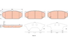 Bremsbeläge GDB3522 TRW für SUZUKI SWIFT IV SWIFT III