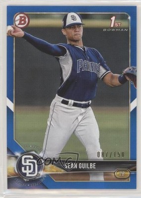 2018 Bowman Draft Blue 87/150 Sean Guilbe #BD-144 w6f