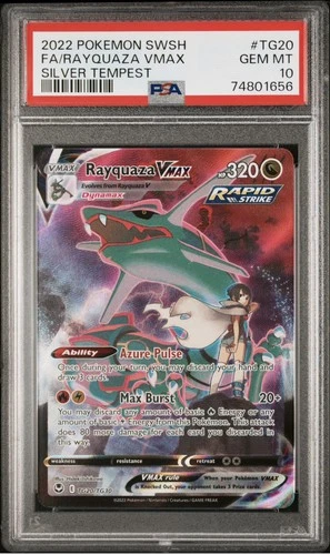 Rayquaza VMAX TG20/TG30 Silver Tempest Trainer Gallery Full Art Holo - PSA 10 🔥
