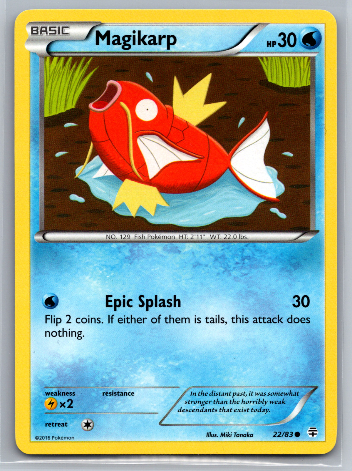 Magikarp 22/83 Common Generations Pokemon Card LP