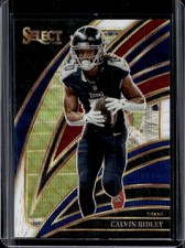 2025 Panini Select Calvin Ridley Club Level Tri-Color Prizm #/249 Titans
