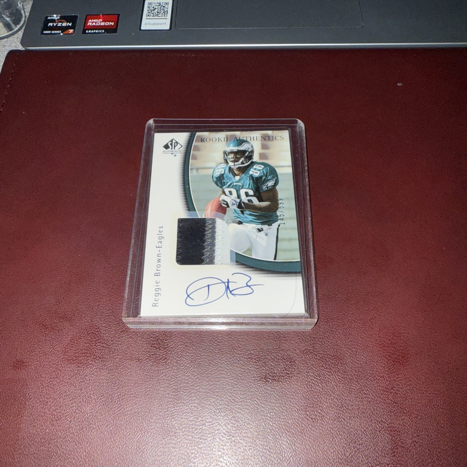 Reggie Brown SP Authentic #236 Rookie Autograph-Patch