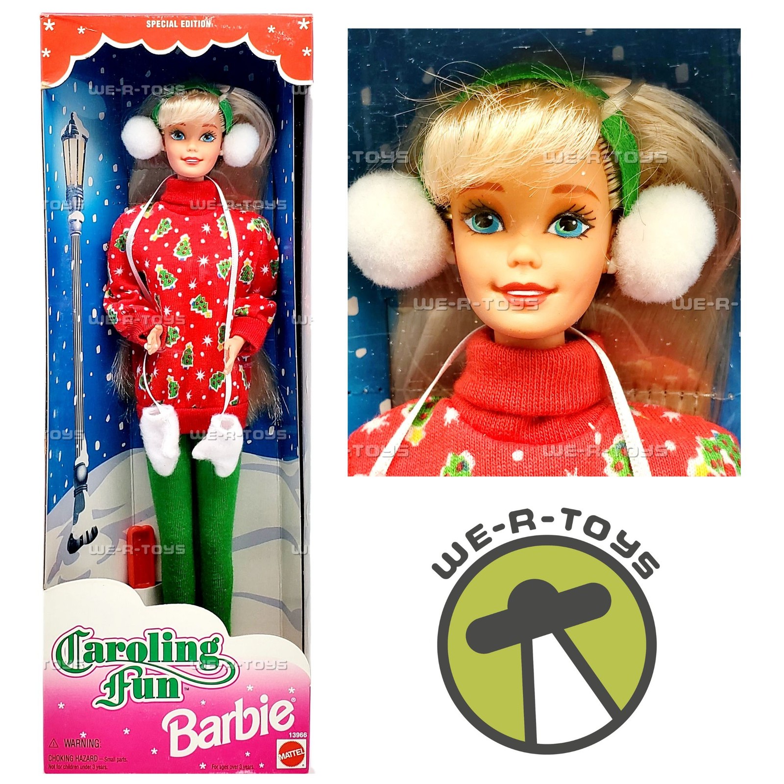 Caroling Fun Barbie Doll 1995 Mattel 13966
