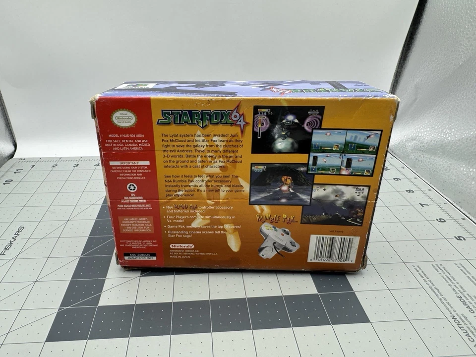 Star Fox 64 Nintendo 64 CIB w/Rumble Pack - Image 3 of 4