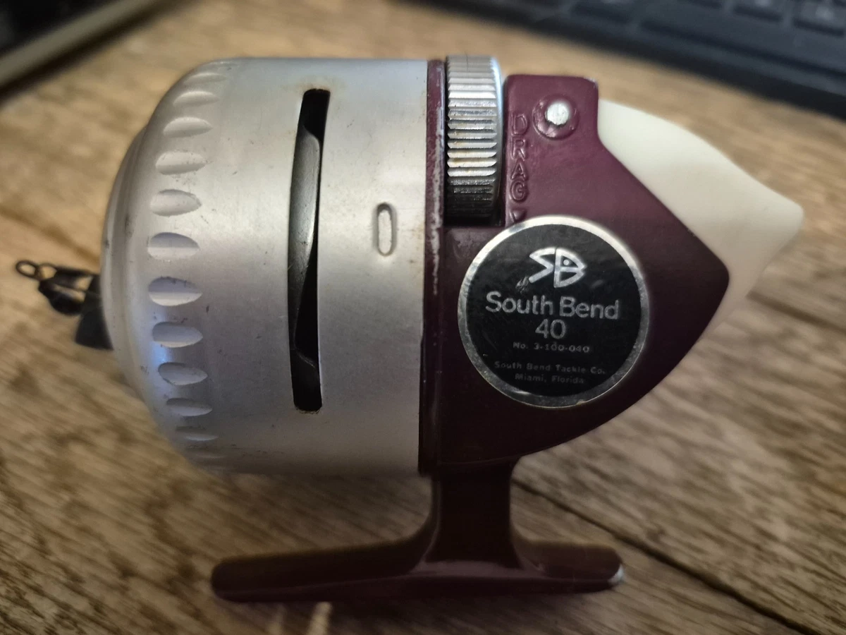 Moulinet De Pêche Vintage South Bend 25 – Moulé Par Spin, Années 70, Fonctionne Bien (Hong Kong)