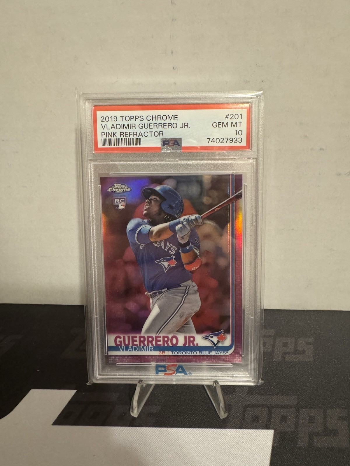 2019 Topps Chrome - Vladimir Guerrero Jr. #201 Pink Refractor (RC) PSA 10