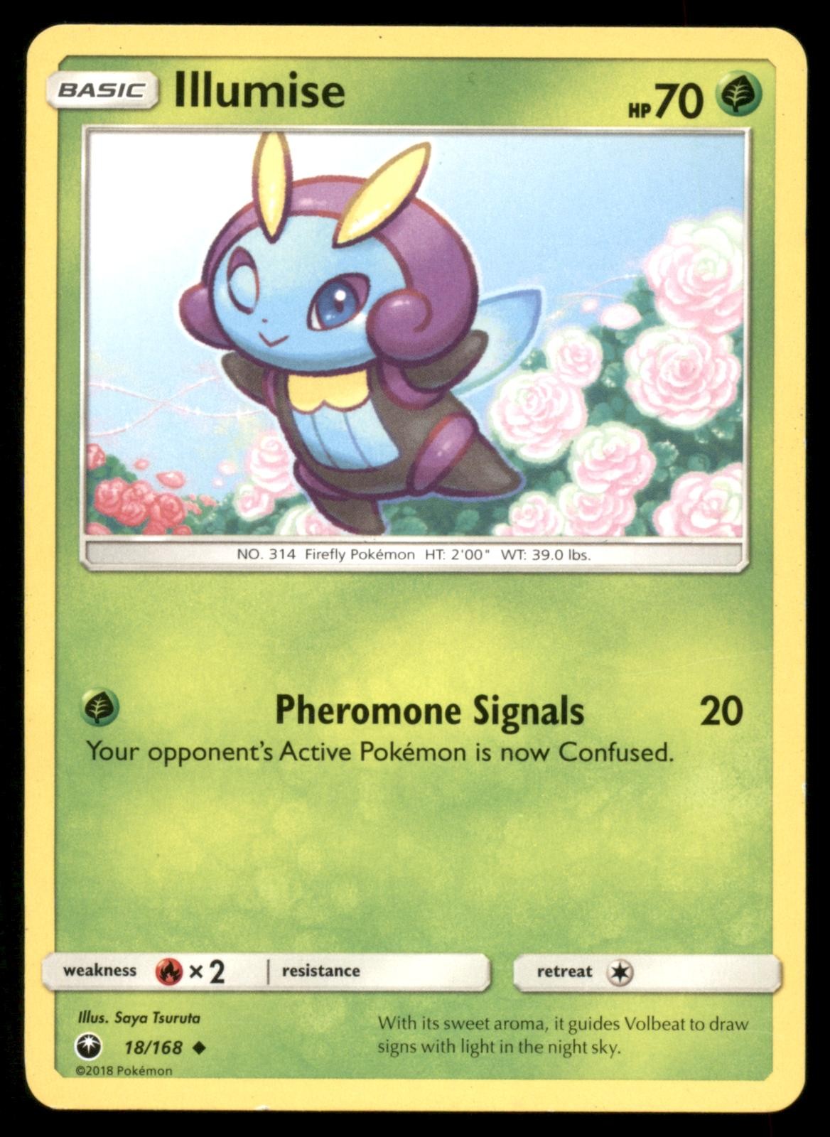 Illumise 18/168 Uncommon Celestial Storm Pokemon Heavily Played