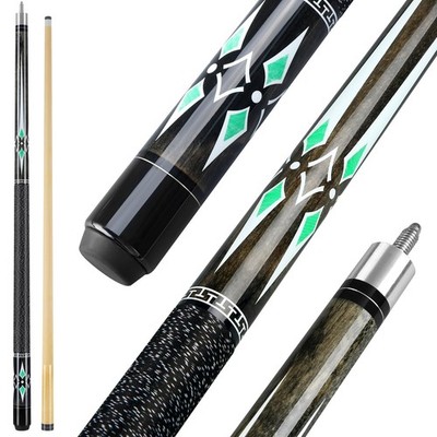 Billard Queue, 58'' Billiard Cue Stick mit 13mm Spitzen für Professionelle Bi...