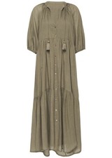 XS Spell and The Gypsy Honey Smock Dress in Olive EUC